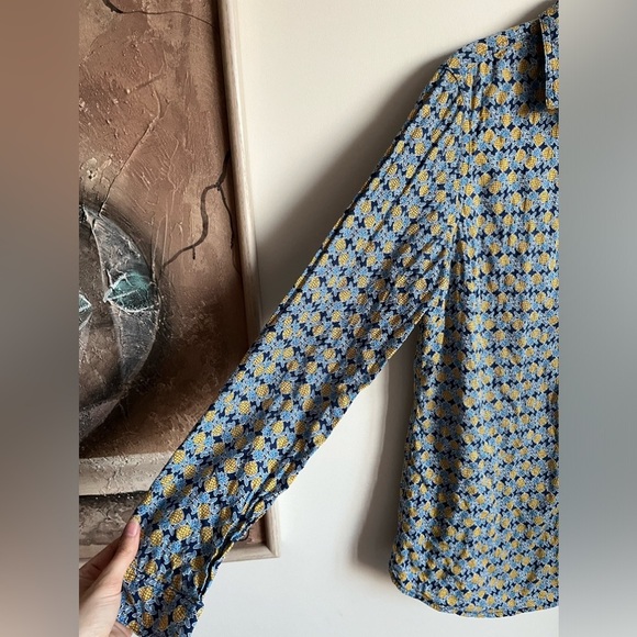 j.mclaughlin Cotton Pineapple Button down shirt - Picture 5 of 9